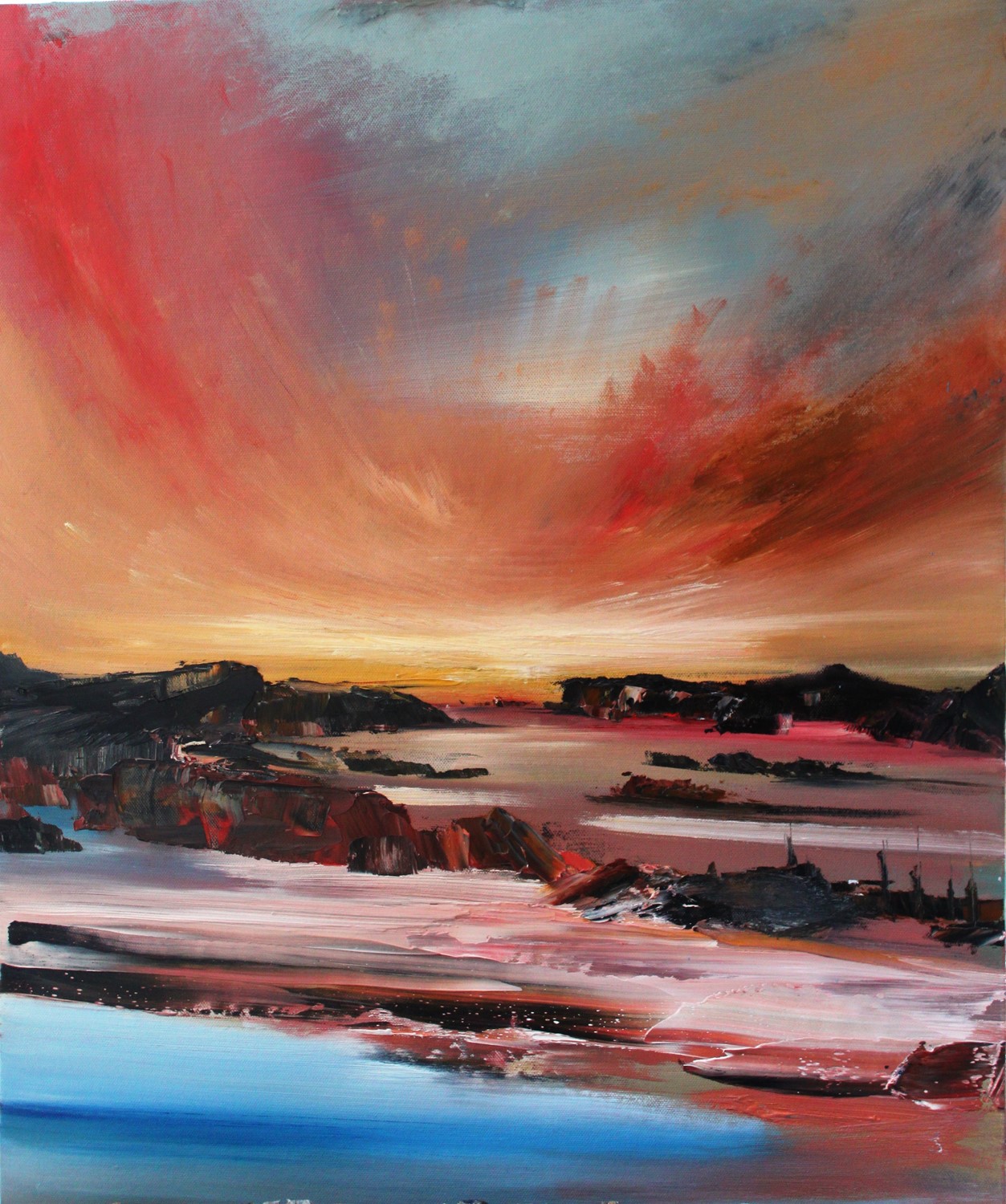 'Blazing Sunset 2 ' by artist Rosanne Barr